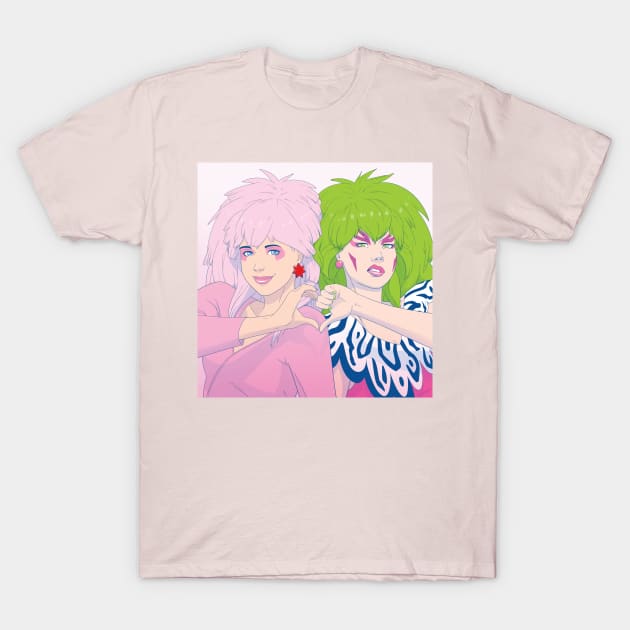 K-Jem and Pizzazz - Heart T-Shirt by corbinhunsaker